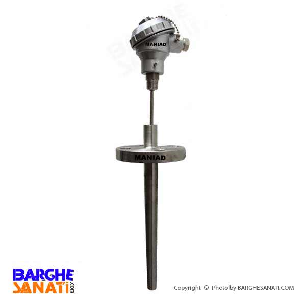 ترموکوپل نوع K فلنج دار مانیاد مدل THF