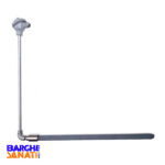 ترموکوپل تایپ S با غلاف محافظ سیلیکون کارباید (L شکل)