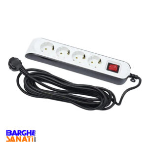 چهار خانه ارتدار با کلید و کابل 5 متری پارت الکتریک کد 8759