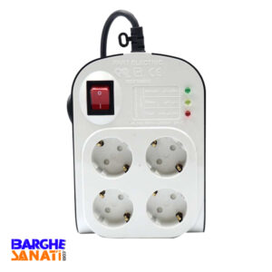 محافظ چهار خانه ارت دار با کلید و کابل 1/8 آنالوگ کامپیوتر پارت الکتریک کد 8791