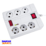 محافظ 6 خانه دیجیتالی با کابل 1/8 متر پارت الکتریک کد 2060