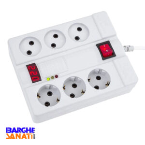 محافظ 6 خانه دیجیتالی با کابل 1/8 متر پارت الکتریک کد 2060