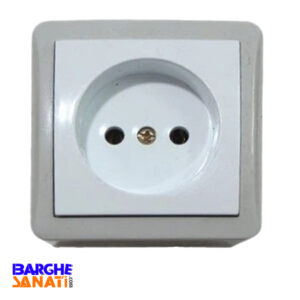 کلید و پریز جور با مغزی سرامیک رو کار شهاب کد 4041